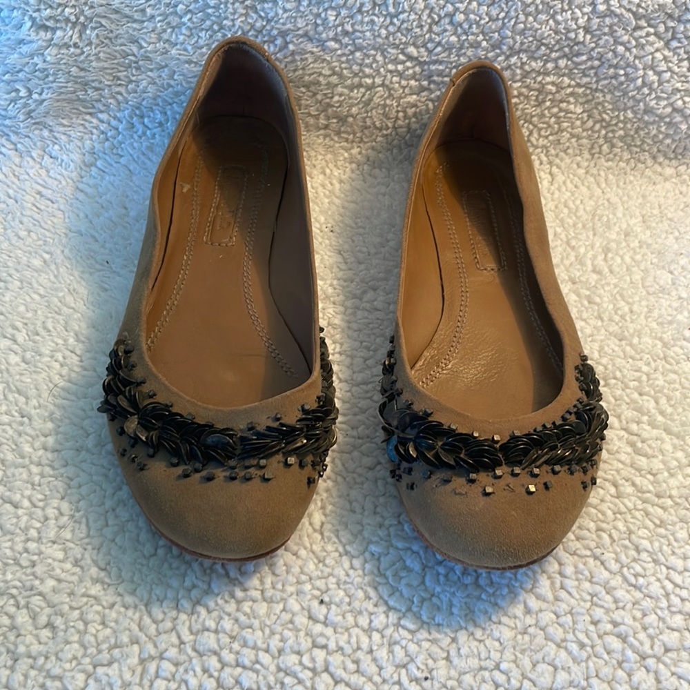 Massimo Dutti leather flats